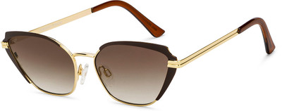 VINCENT CHASE by Lenskart Cat-eye Sunglasses(For Women, Brown)