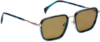 specsmakers Retro Square Sunglasses(For Men & Women, Green)