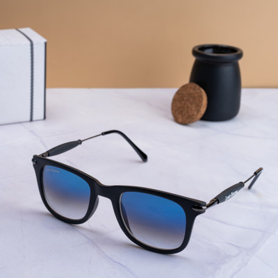 LOUIS KOUROS Wayfarer, Retro Square Sunglasses(For Men & Women, Silver)