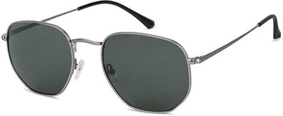 GOOD FRIENDS Rectangular Sunglasses(For Men, Grey)