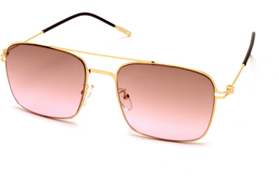 MESPEE Rectangular Sunglasses(For Men & Women, Pink)
