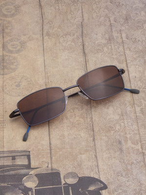 Ted Smith Rectangular Sunglasses(For Men & Women, Brown)