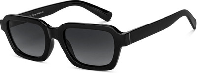 VINCENT CHASE by Lenskart Rectangular Sunglasses(For Men & Women, Grey)