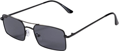 NYK Fashion Rectangular Sunglasses(For Men, Black)