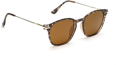 Sunnies Rectangular Sunglasses(For Men & Women, Brown)