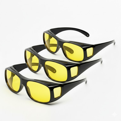 NUVIO Shield, Wrap-around Sunglasses(For Men & Women, Yellow)