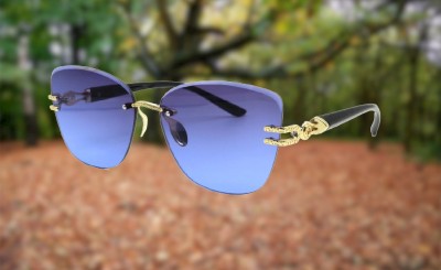 SpadeAces Butterfly Sunglasses(For Women, Blue)