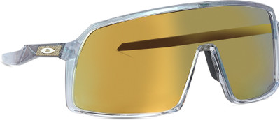 OAKLEY Rectangular Sunglass(For Men, Golden)