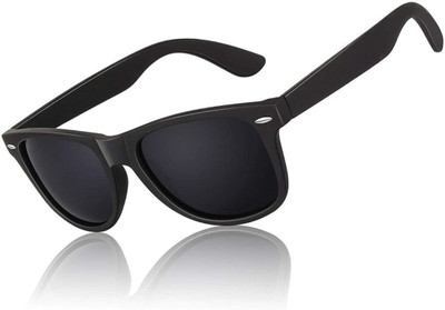 Blowzy Wayfarer Sunglasses(For Men, Black)