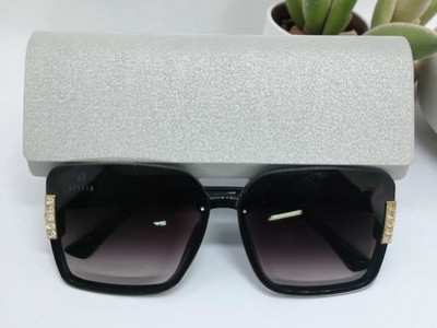 OKU Rectangular Sunglasses(For Men, Black)