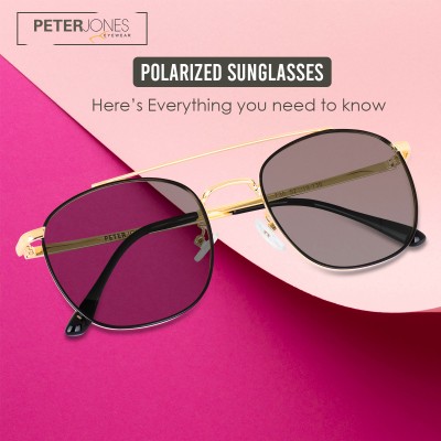 PETER JONES Rectangular Sunglasses(For Men & Women, Green)
