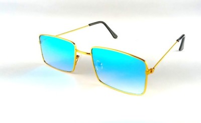 FORSEE Rectangular Sunglasses(For Men & Women, Multicolor)