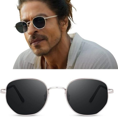 EBRACOLLECTION Oval, Rectangular Sunglasses(For Men & Women, Black)