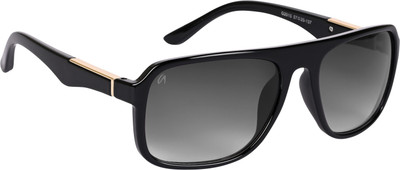 AISLIN Rectangular, Wrap-around Sunglasses(For Men, Grey)