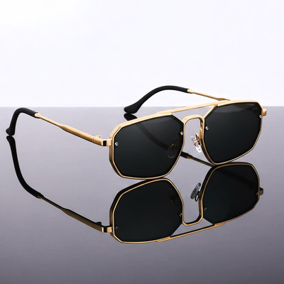 ROADWAY Retro Square Sunglasses(For Men & Women, Black)
