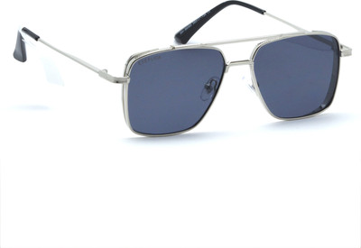 EYEFLICK Rectangular Sunglasses(For Men, Silver, Blue)