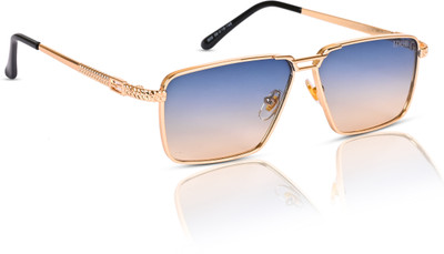 IDOR Rectangular Sunglasses(For Men, Blue)