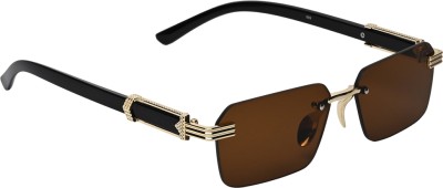 Scaglia Retro Square Sunglasses(For Boys & Girls, Brown)