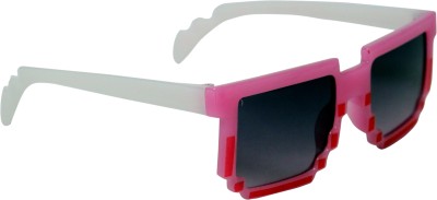 AMOUR Rectangular Sunglasses(For Boys & Girls, Grey)