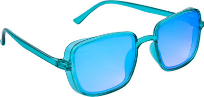 TheWhoop Rectangular Sunglasses(For Men & Women, Green)