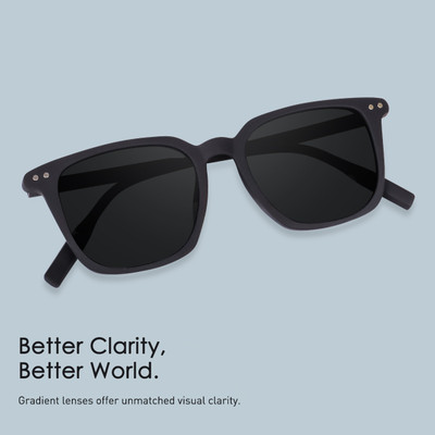 Legend Eyewear Wayfarer, Retro Square Sunglasses(For Men & Women, Black)