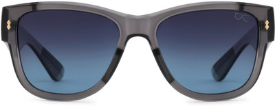 HEXXA Over-sized, Rectangular, Retro Square, Wrap-around Sunglasses(For Men, Clear)
