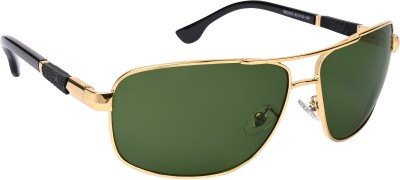 Roadster Wayfarer, Rectangular Sunglasses(For Men, Green)