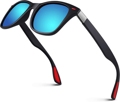 Zienz Spectacle , Sports, Wrap-around, Oval, Wayfarer, Retro Square Sunglasses(For Men & Women, Blue)