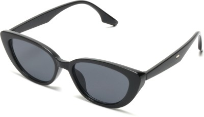 MESPEE Cat-eye Sunglasses(For Men & Women, Black)