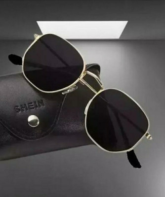 Shade House Rectangular Sunglasses(For Men, Grey)