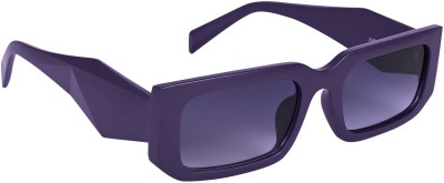 Dressberry Rectangular Sunglasses(For Men & Women, Violet)