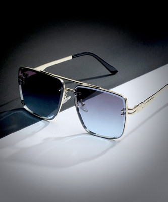 French Accent Aviator Sunglasses(For Men, Blue)