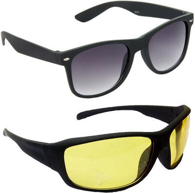 Redleaf Wayfarer Sunglasses(For Men, Grey, Yellow)