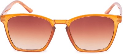 GANSTA Retro Square Sunglasses(For Men & Women, Brown)