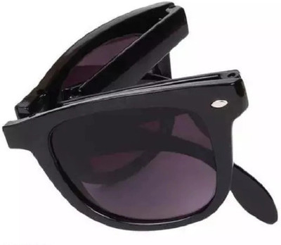 Fash Rectangular Sunglasses(For Men & Women, Black)
