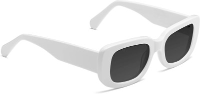 Elligator Cat-eye, Retro Square, Oval, Round Sunglasses(For Men & Women, Black)