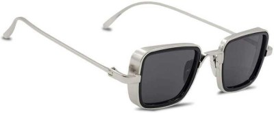 Zienz Rectangular, Oval, Sports Sunglasses(For Boys & Girls, Black)