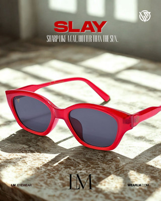 LM Eyewear Cat-eye Sunglasses(For Women, Black)