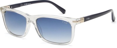 IRUS Retro Square Sunglasses(For Men, Blue)