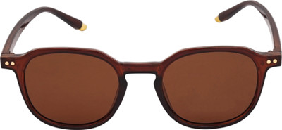 The Optical Store Retro Square Sunglasses(For Men & Women, Brown)