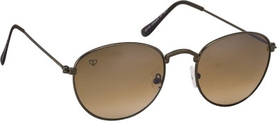 Walrus Oval Sunglasses(For Men, Brown)