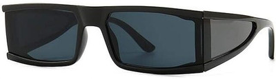 Fastrack Rectangular Sunglasses(For Men & Women, Black)