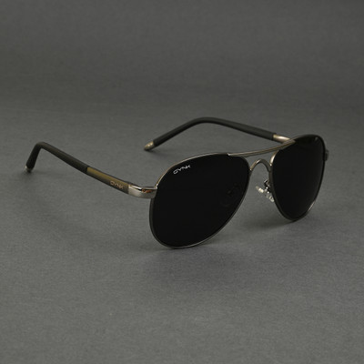 Gynk Aviator Sunglasses(For Men & Women, Black)