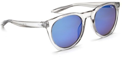 IRUS Oval Sunglasses(For Men & Women, Blue)