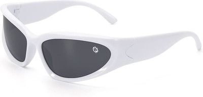 ROZZETTA CRAFT Wrap-around Sunglasses(For Men & Women, Black)