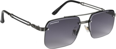 PROVOGUE Rectangular Sunglasses(For Men, Grey, Violet)