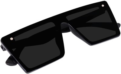 GOOD FRIENDS Wayfarer, Sports, Retro Square, Spectacle , Over-sized Sunglasses(For Boys & Girls, Black)