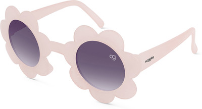 Woggles Round Sunglasses(For Boys & Girls, Black)