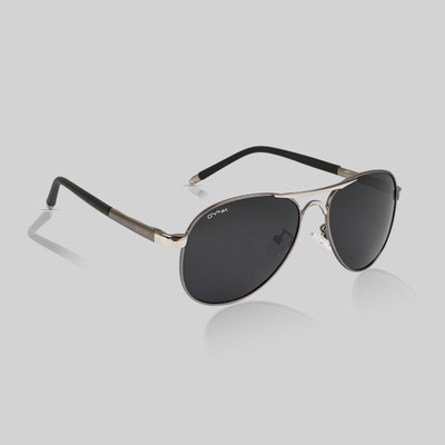 Gynk Aviator Sunglasses(For Men & Women, Black)