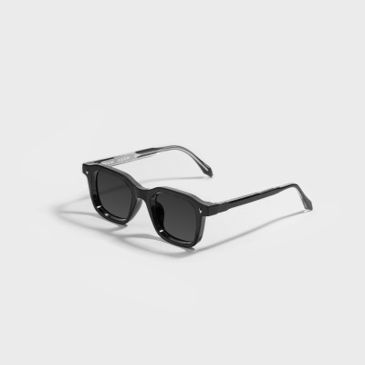 SAM AND MARSHALL Retro Square Sunglasses(For Men & Women, Black)